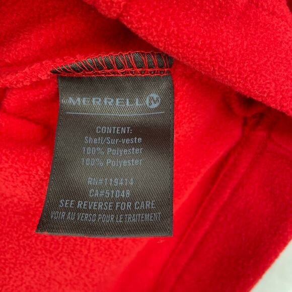 Merrell Fleece Jacket Women's Size L Cardinal Red Full Zip with Pockets NEW - Picture 11 of 12